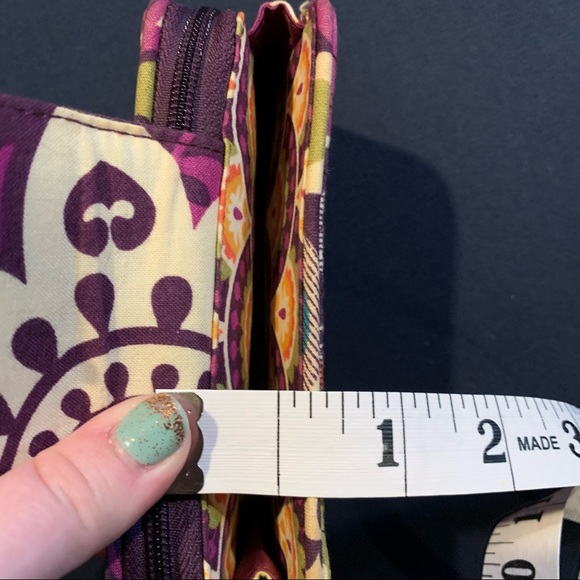 Vera Bradley Plum Crazy Wallet Wristlet iPhone5 - Picture 7 of 8